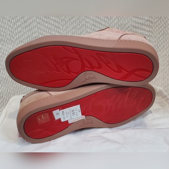 Christian Louboutin Suede Low-Top Sneakers – Dusty Rose – EU 40 / US 9W / 7M NWT - Picture 2 of 6